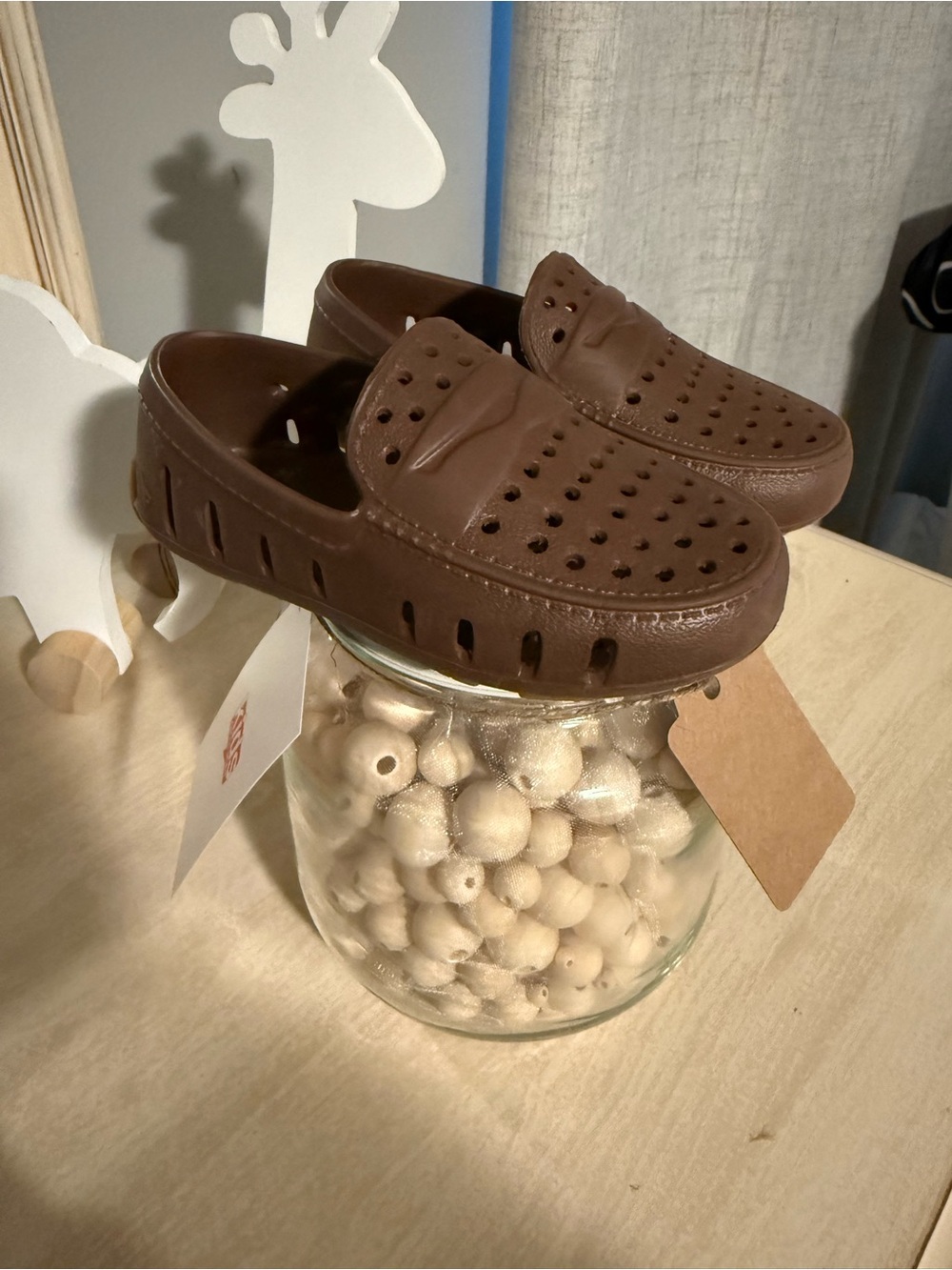 Toddler Brown Slip-On Ventilated Loafers